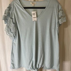 Flutter sleeve tshirt